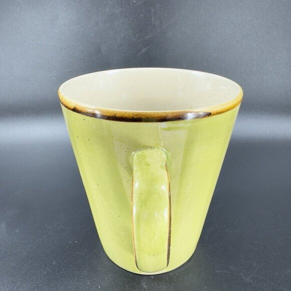 THOMSON POTTERY Mug Cup In The  A mazon Ceramic Speckled Glaze Green Set 2 - Picture 9 of 11